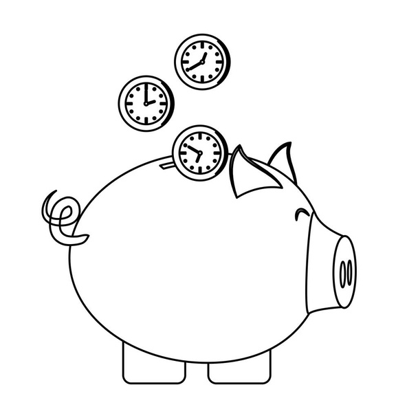 piggy bank icon - Vector, Image