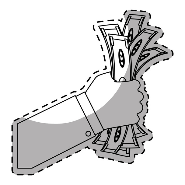 cash geld verwante pictogrammen afbeelding - Vector, afbeelding