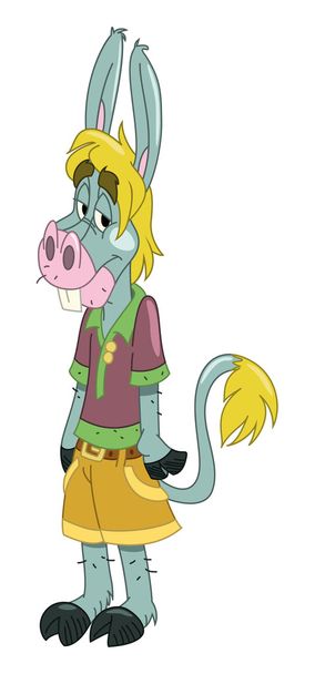 Donkey boy - Vector, Image