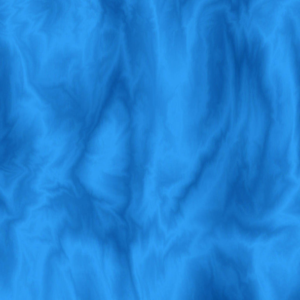 Abstract blue silky background. Cloth wavy colorful texture. Flowing streamy silk effect. Color fabric overflow. Vector illustration. - Vector, Image