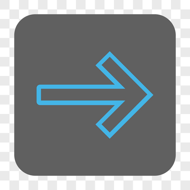 Arrow Right Rounded Square Button - Vektor, obrázek