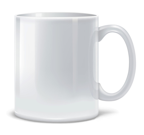 bílý velký pohár - Vektor, obrázek