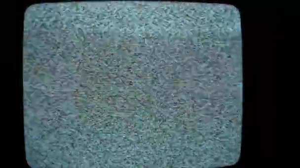 Retro Tv hałasu  - Materiał filmowy, wideo