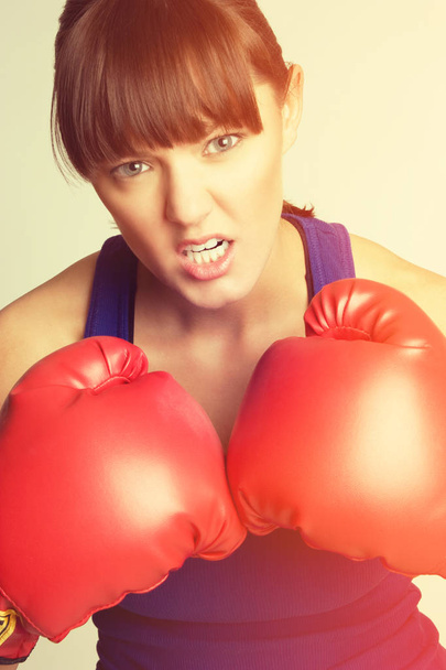 Beautiful Boxing Woman - Фото, зображення