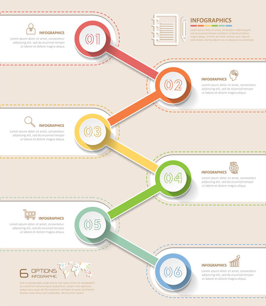 Design business concept infographic,  - Vektor, kép