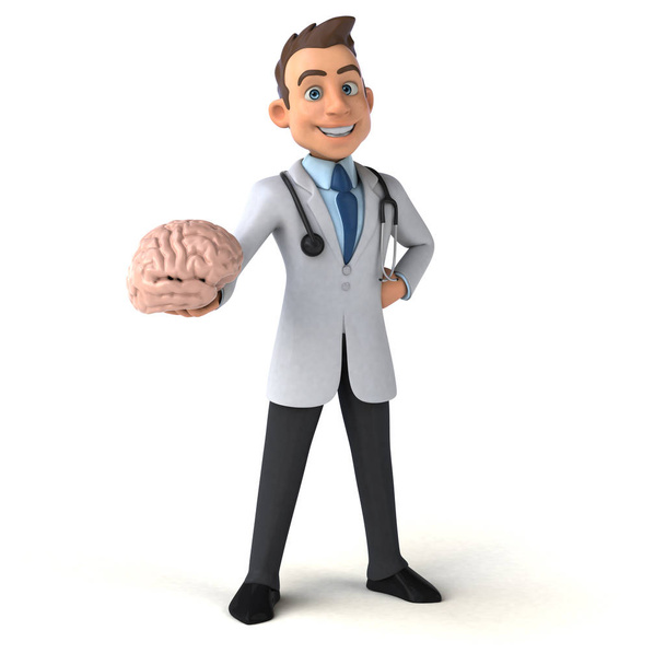  doctor holding brain  - Фото, зображення