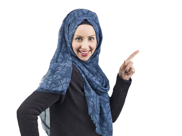 junge schöne muslimische Frauen Porträt - Foto, Bild