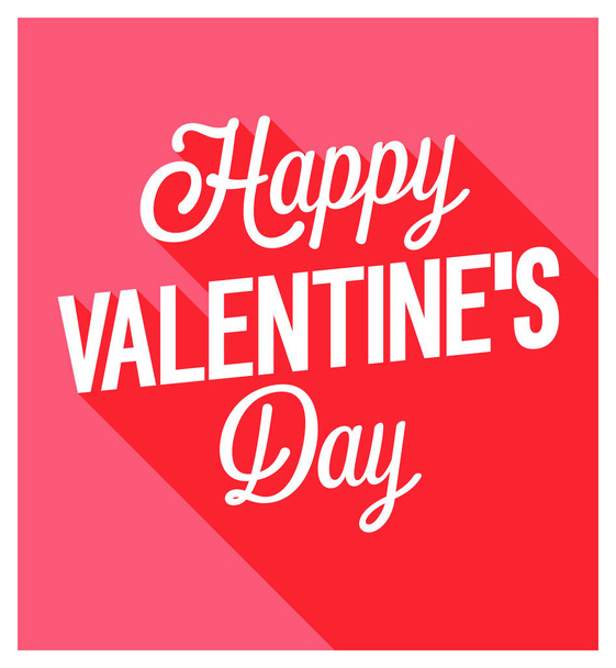 Happy Valentines Day vintage greeting card. - Vecteur, image