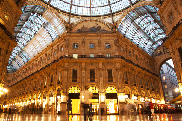 Vittorio Emanuele Ii Gallery. Milan, Olaszország - Fotó, kép