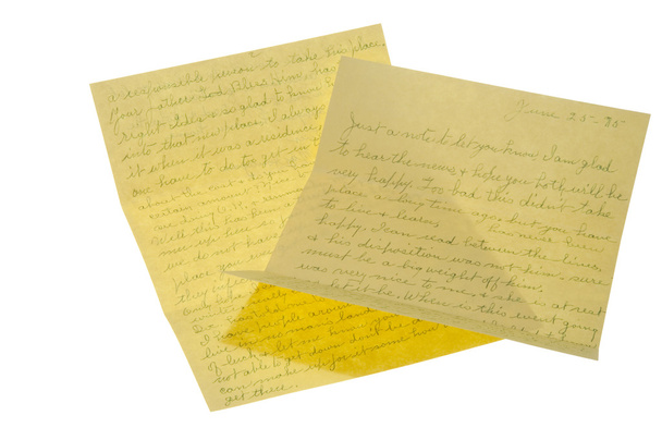 brief van 1975 - Foto, afbeelding