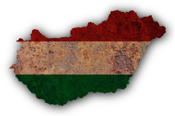 素敵な色でハンガリーのテクスチャ マップ - 写真・画像