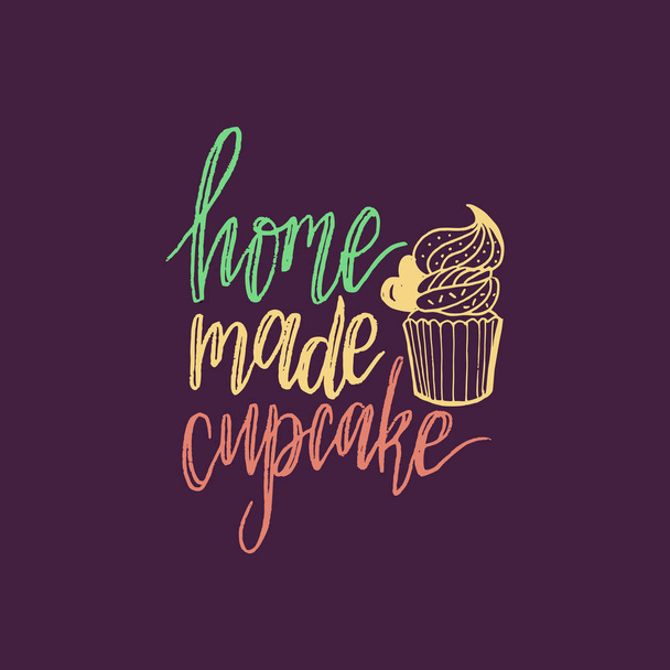 Home made cupcake - Wektor, obraz