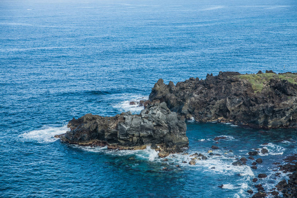 Rocky coast near San Juan de la Rambla, island Tenerife - Foto, afbeelding