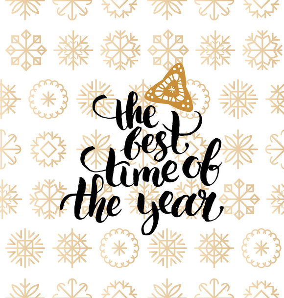 the best time of the year lettering - Vettoriali, immagini