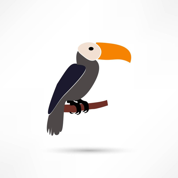 Toucan simple icon - Vetor, Imagem