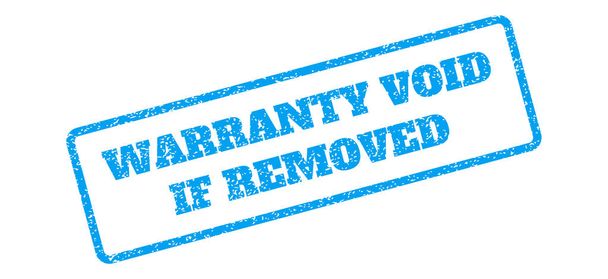 Warranty Void If Removed Rubber Stamp - Vetor, Imagem