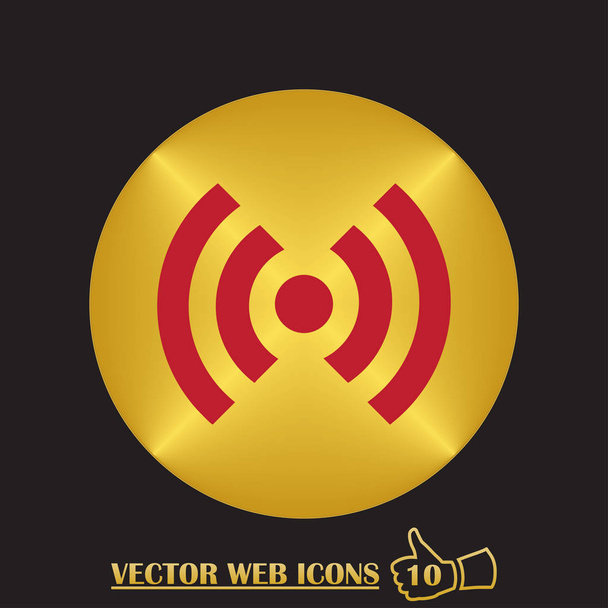 Icono plano de rss
 - Vector, Imagen