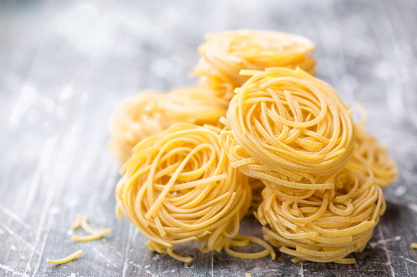 raw pasta noodles - Foto, Imagen