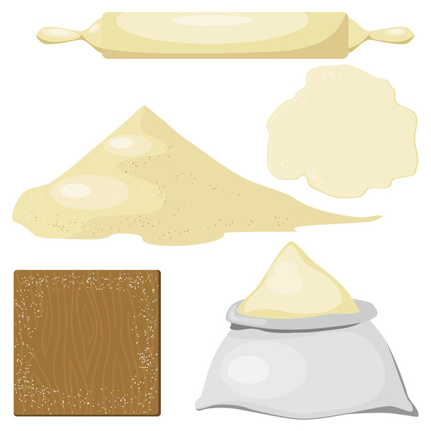 A set of subjects for the dough. eps10 - Vektori, kuva