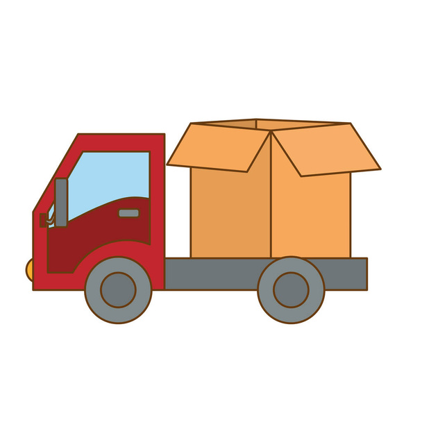 nákladní doprava nebo zpracování související ikony obrázek - Vektor, obrázek