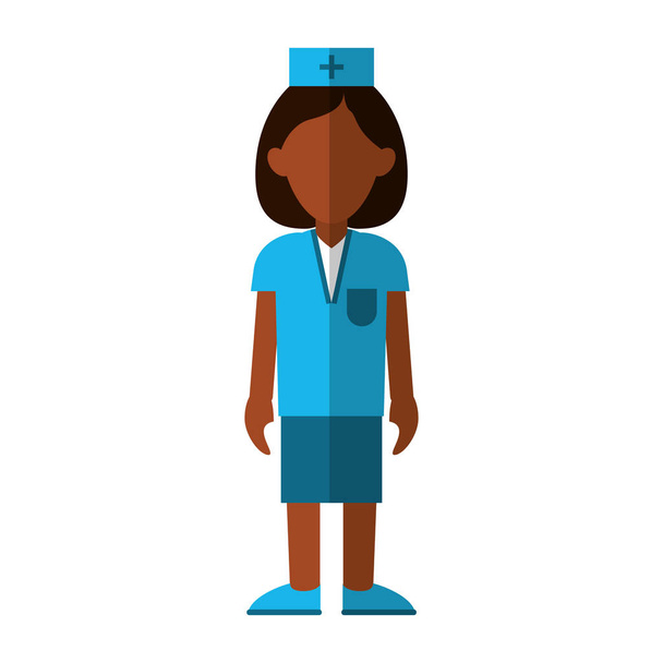 szakmai nővér kalap egységes orvosi - Vektor, kép