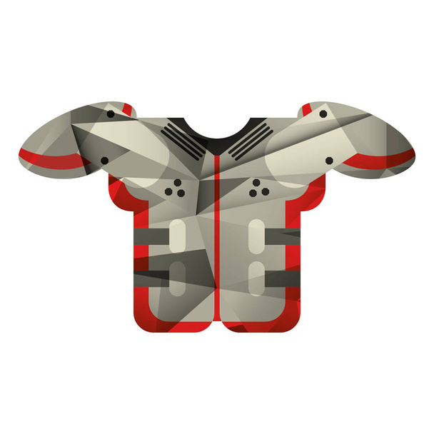 hombro almohadilla fútbol americano equipo protección abstracto geométrico
 - Vector, Imagen