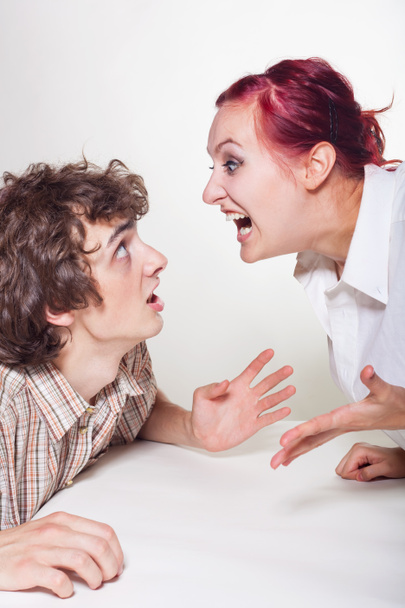 Couple quarrels - Foto, imagen