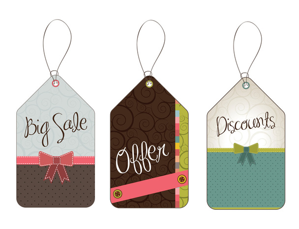 hanging tags - Vector, Image