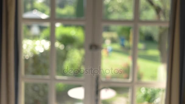 Blurred curtain and window. - Footage, Video