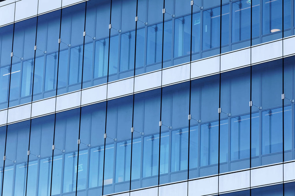 Fascia di vetro blu di un edificio
 - Foto, immagini