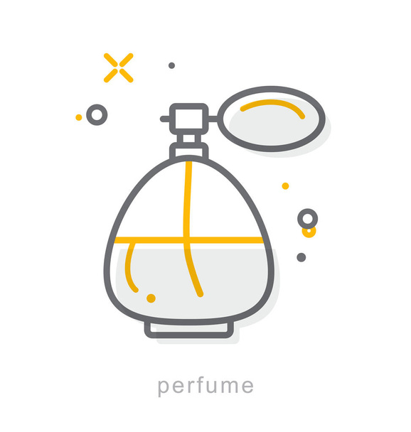 Thin line icons, Perfume - Vector, Image