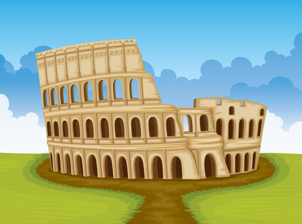 Koloseum, Itálie - Vektor, obrázek