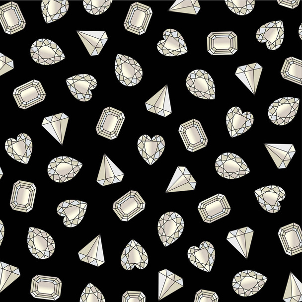 set of gemstone pattern - Vector, Image