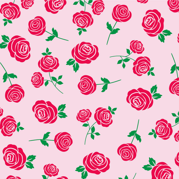 red rose pattern - ベクター画像