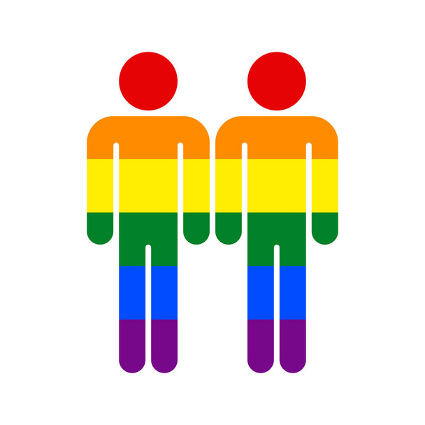 Радужный флаг ЛГБТ-движения
 - Вектор,изображение