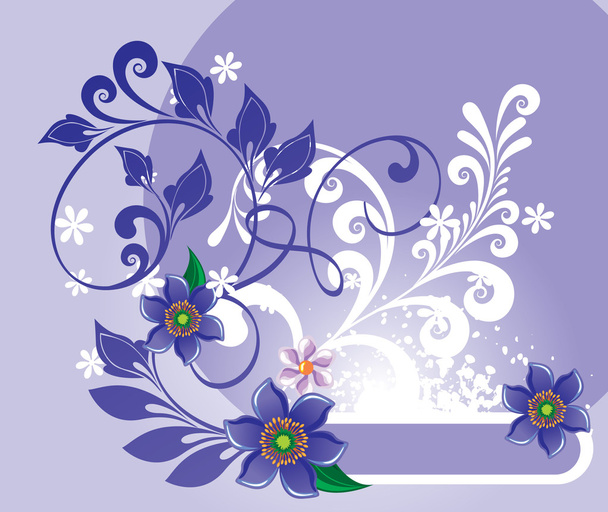 Flowers frame - Vetor, Imagem