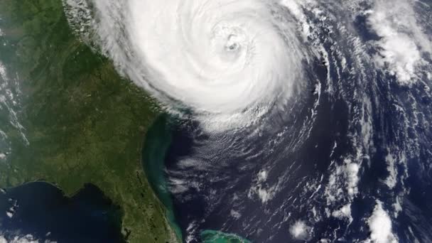 Hurricane From Space on Earth - Footage, Video