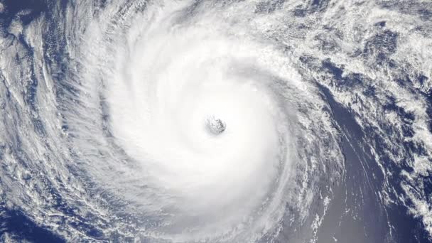 Orkaan vanuit de ruimte op aarde - Video