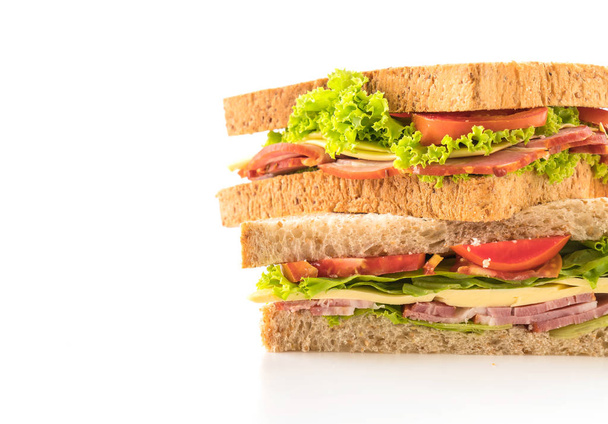 sandwich  on white background - Fotografie, Obrázek