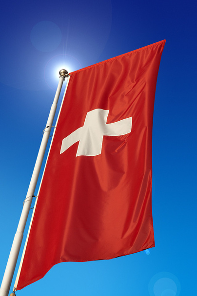 Sveitsin lippu - Sveitsin - Suisse - Schweiz
 - Valokuva, kuva