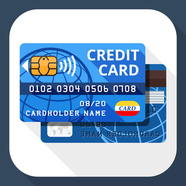 credit card icon - Vector, Image