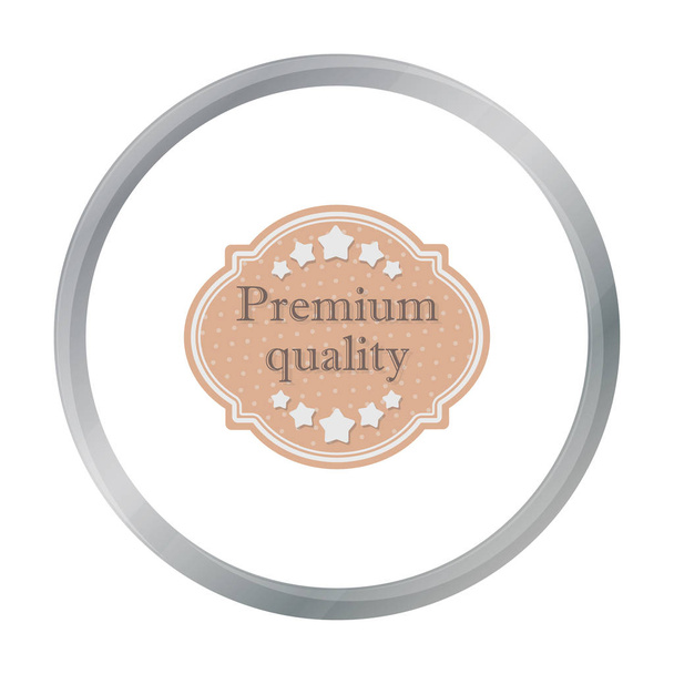 Premium quality icon in flat style isolated on white background. Label symbol stock vector illustration. - Vetor, Imagem