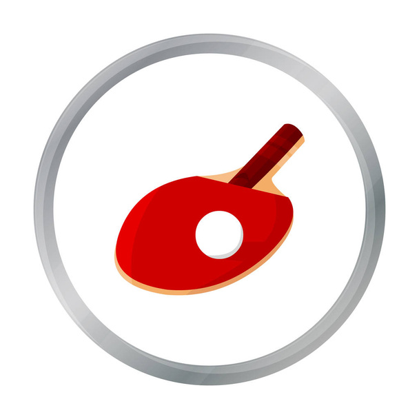 Ping-pong icon cartoon. Single sport icon from the big fitness, healthy, workout cartoon. - Vecteur, image
