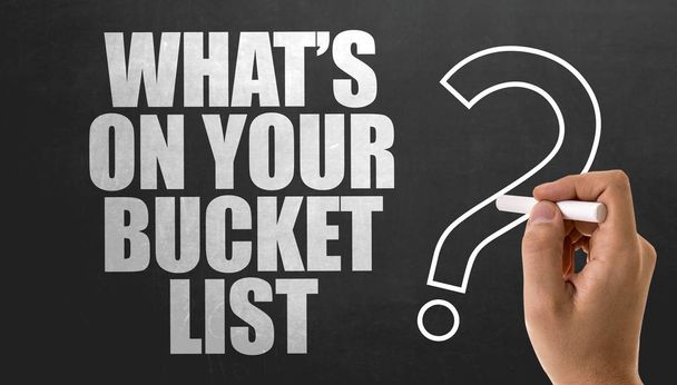 Τι σημάδι στην bucket list σου. - Φωτογραφία, εικόνα