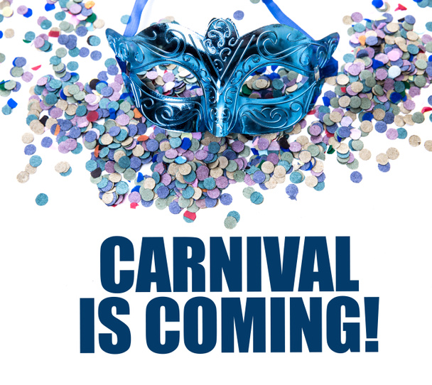 σημάδι Καρναβάλι πλησιάζει - Φωτογραφία, εικόνα