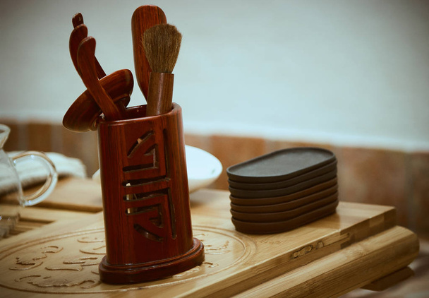 Instruments for the Chinese tea ceremony - Foto, immagini
