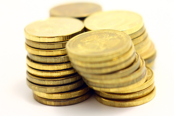 A stacks of gold coins - Photo, image