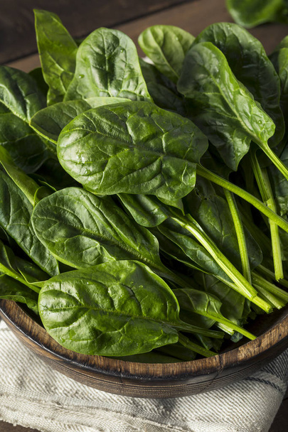 Raw Green Healthy Organic Spinach - Zdjęcie, obraz