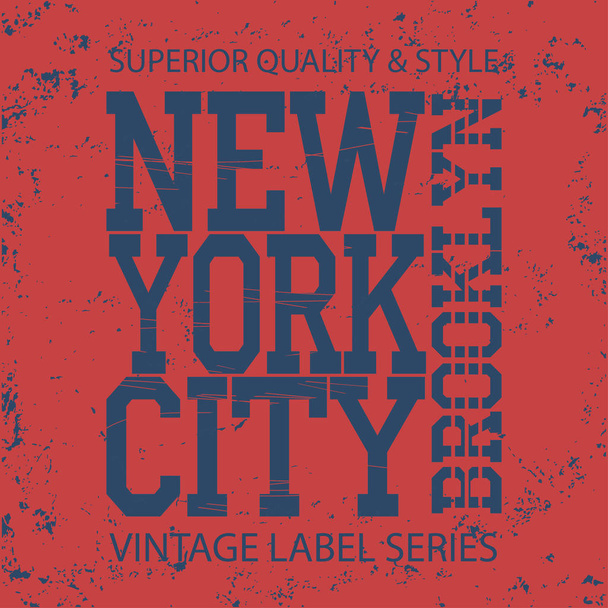 New York-Typografie-Mode - Vektor, Bild