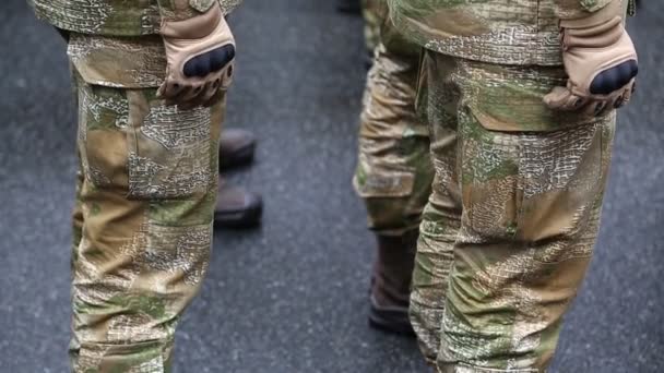 soldats en uniforme militaire  - Séquence, vidéo